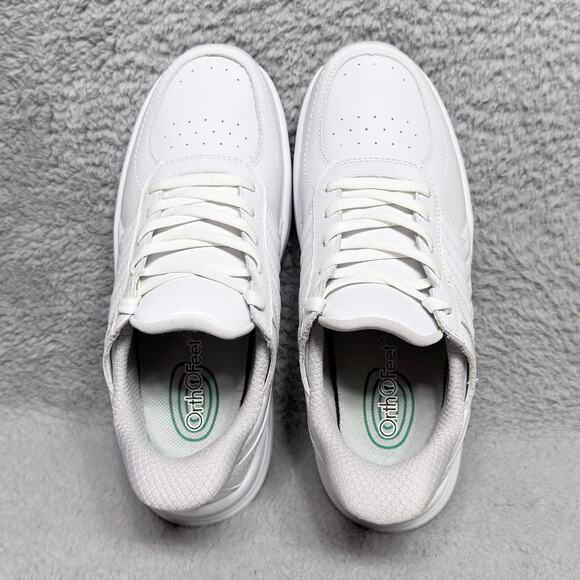 Orthofeet Roam Hands Free Womens size 7 Wide Walking Shoes White Leather - Picture 5 of 9